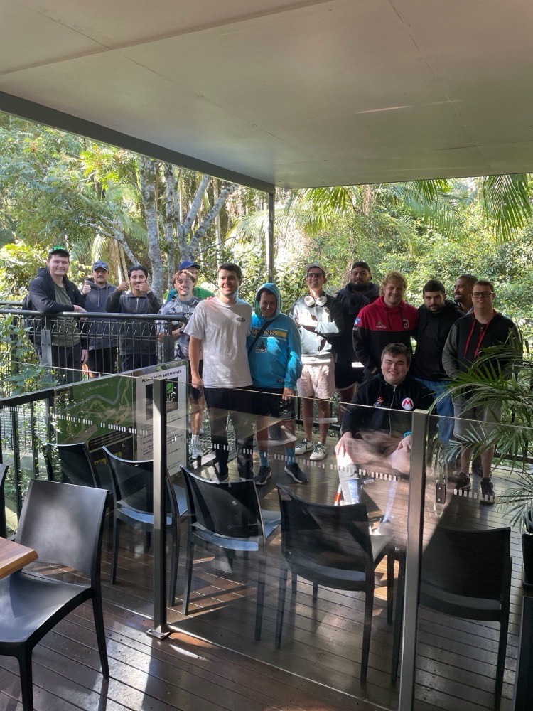 Rainforest walk with the crew