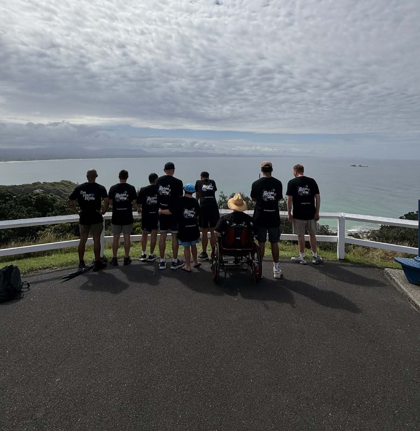 A Support Mates group on a getaway together